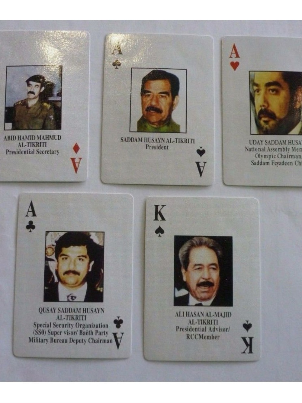 Iraqi most wanted trading cards new in sealed box
